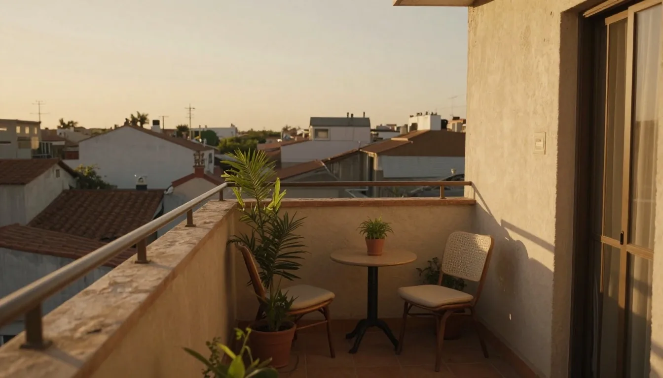 Mesa de cocina iluminada por el sol donde una pareja revisa papeles de la jubilación