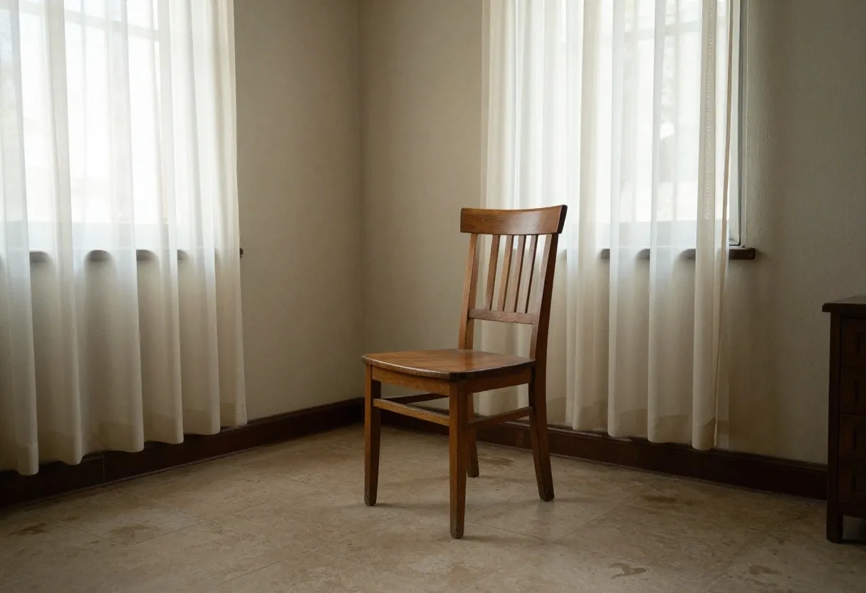 Interior tranquilo con papeles ordenados junto a la ventana